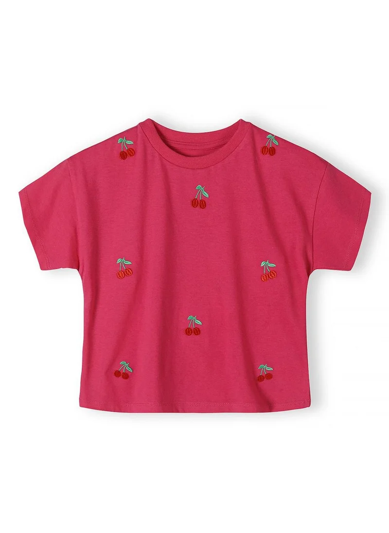 مينوتي Girls short sleeve t-shirt pink cherry 3m-7 years